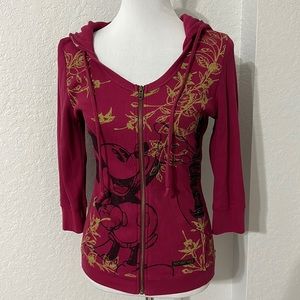 DONATING SOON! WDW Mickey Zip Hoodie Cardigan